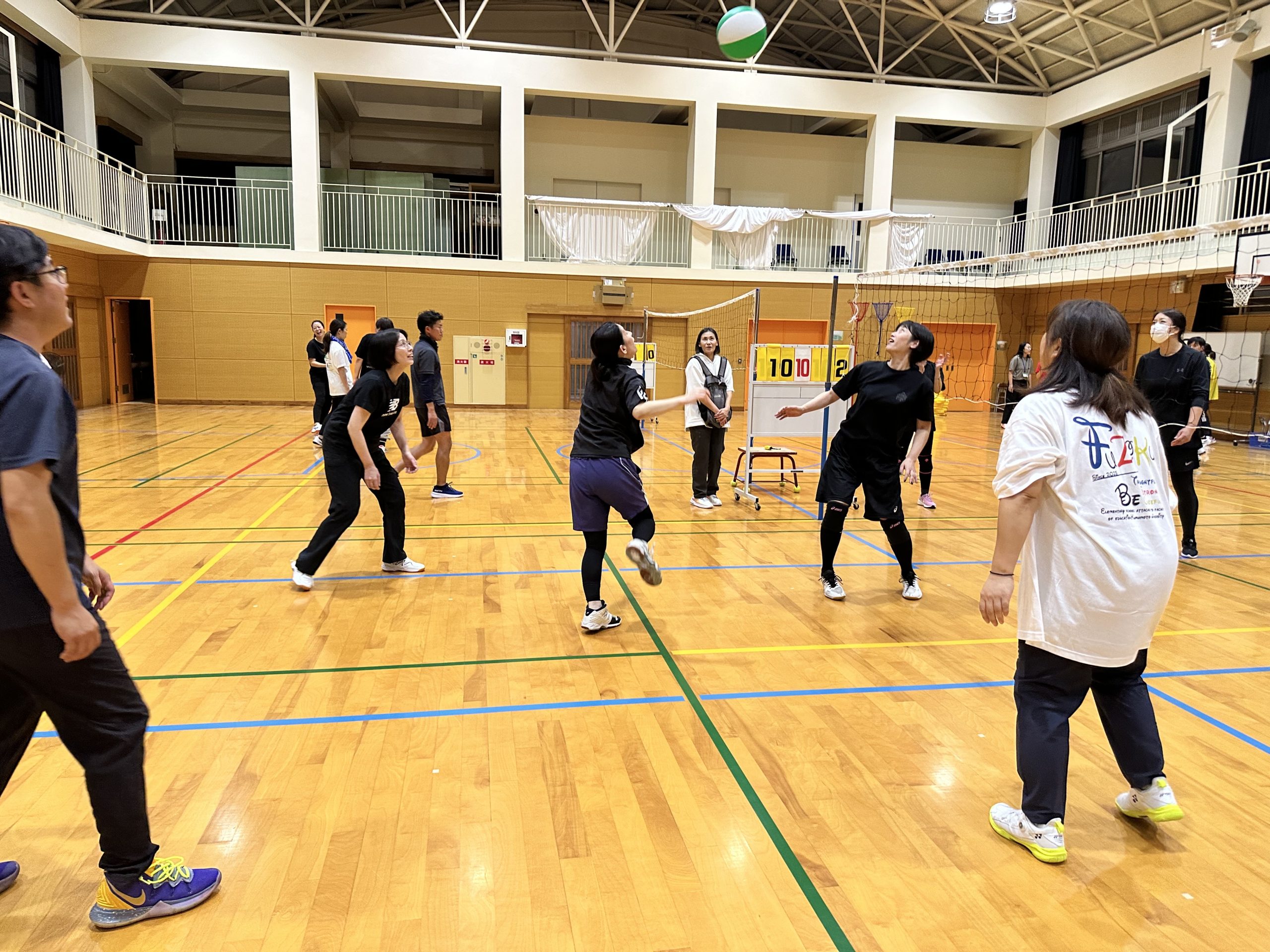 ２－２四附属親睦交流会 ビーチボールバレー合同練習⑤