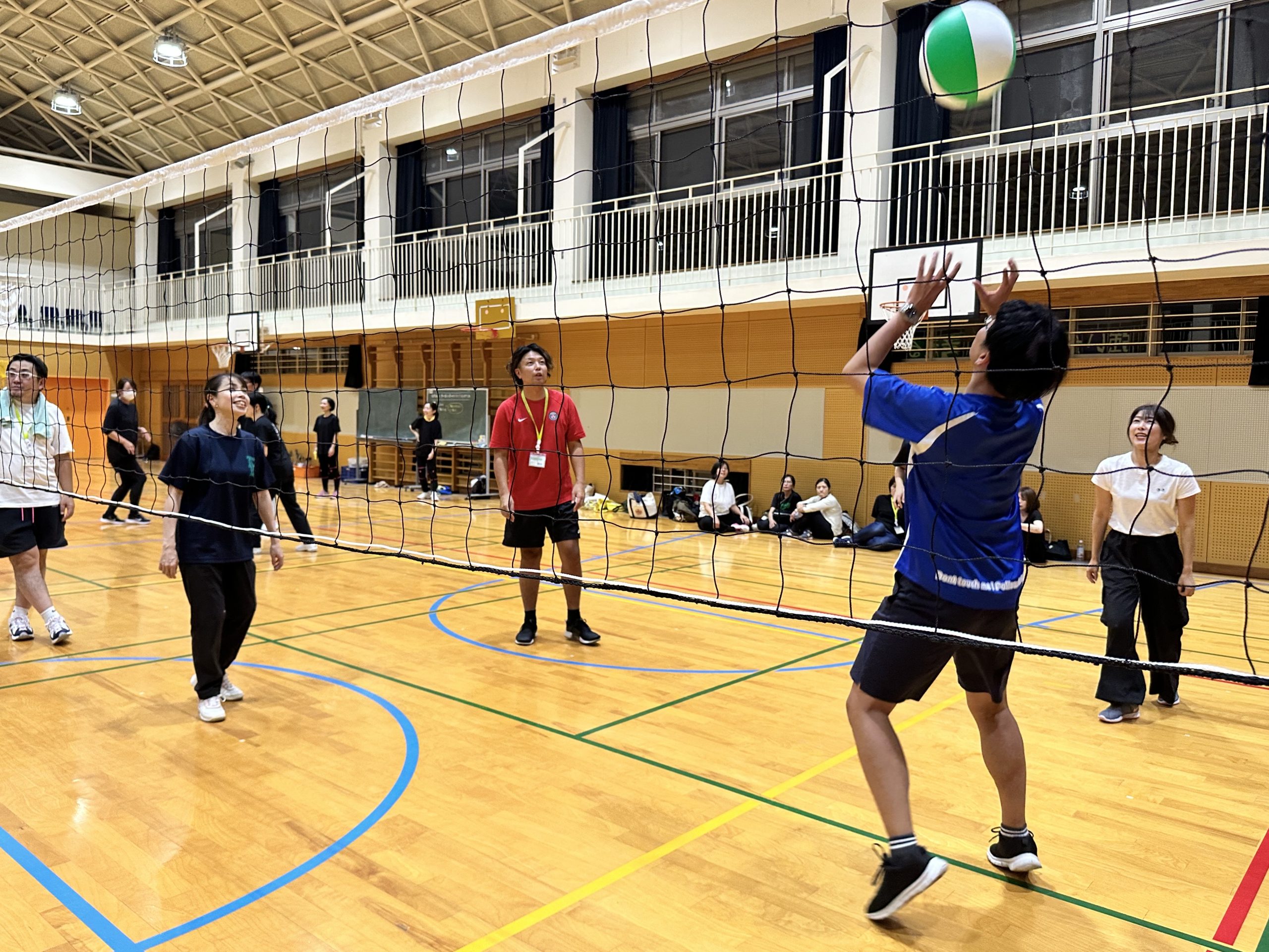 ２－２四附属親睦交流会 ビーチボールバレー合同練習⑦