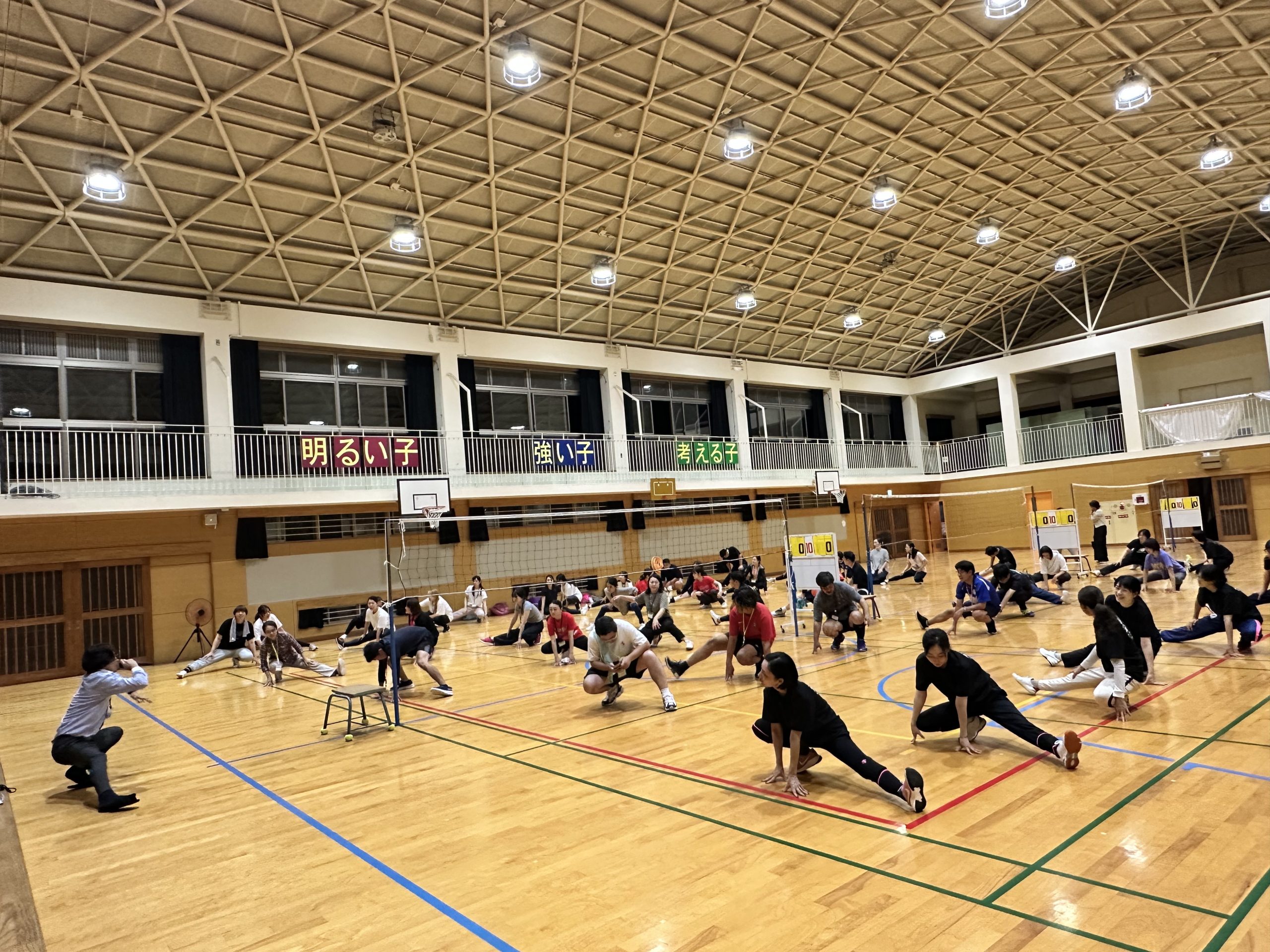 ２－２四附属親睦交流会 ビーチボールバレー合同練習②